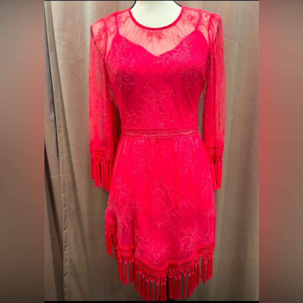 Hot Pink Lace Dress by Danity! Stunning!